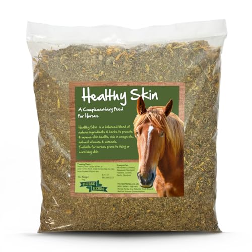 Horse Herbs Healthy Skin 1kg | 100% Natural Skin & Coat Supplement, Burdock, Cleavers, Equine, Pony