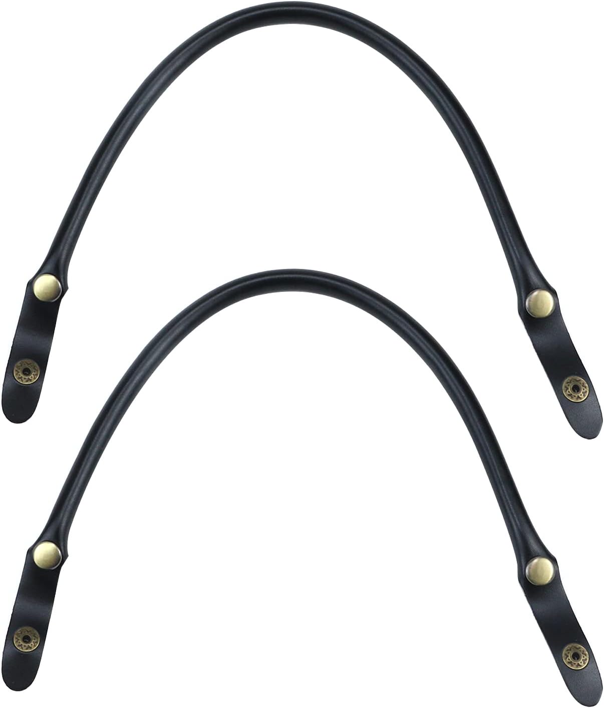 Antrader Purse Leather Handles,2 Pcs Black Handbag Strap