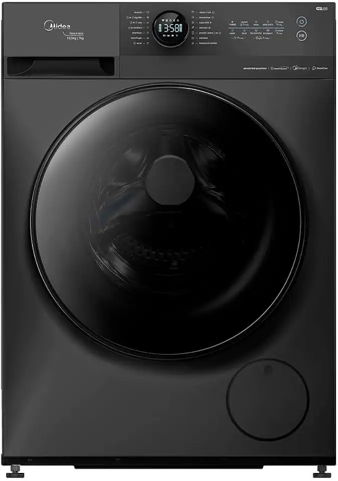 Lava e Seca 10,5kg Midea HealthGuard Titanium Conectada MF200D105WB/GK-01-127v