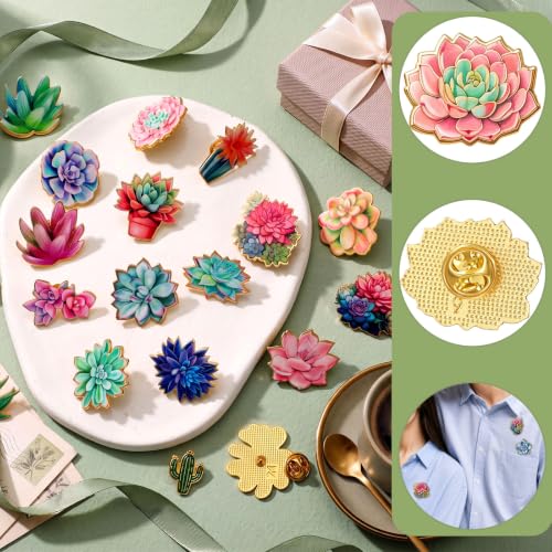 Image of 30 /60 Pcs Cute Enamel Pins Bulk Lapel Brooch | Plant Flower Animal Halloween Fall Pumpkin Cartoon Designs, for Backpack Hat Clothes, Brooch Jewelry Gift Set, Collection