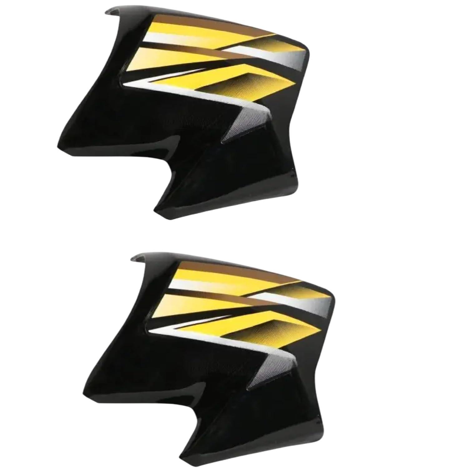 RudraRidez Bike Side Tank Cover/Sidetankcover/Motorcycle Protection Guard Set of 2 Black (yellow Stk) Suitable for lh+rh)-hero Honda Shine Sp Type-3