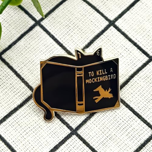 Image of To Kill A Mockingbird Pin - Culture Series | Premium Enamel Pin - Statement Lapel Pin - Plated Badge for Clothing, Bags, Hats, Jackets, and Lanyards