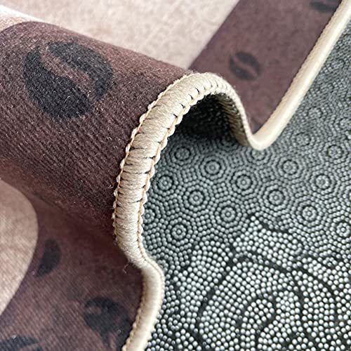Image of HomeCloud Anti Fatigue Kitchen Rug Printed Thick Anti Slip, Washable, Big Size, Designer Folding Kitchen Mat for Home BedroomStandard Size (41 x 122 cm 41 x 61 cm) (Coffe Cup BRO)