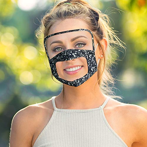 Preisvergleich Produktbild Garyfor Transparent Schutzvisier mit Eyes Shield, Safety Gesichtsschutzschild Kunststoff Visier Gesichtsschutz, Gesichtsschutz Visier aus Kunststoff, Anti-Saliva Splash Transparent Schutzvisier (G)