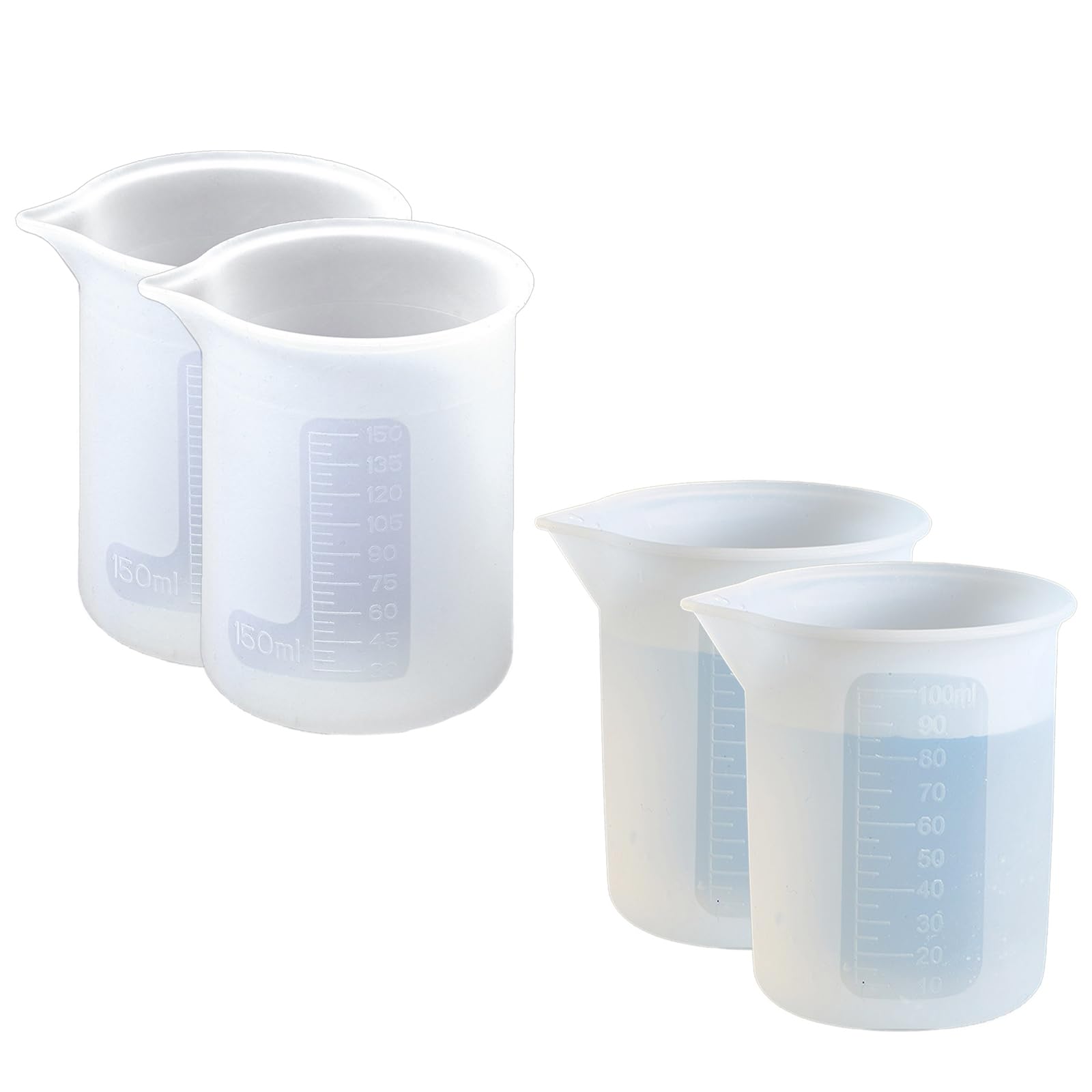 4 Stück Waschmittel Dosierhilfe,2Waschkugel für Flüssigwaschmittel,Silikon Messbecher,Fassungsvermögen 150 ml,100ml,für Flüssigwaschmittel,Heimwerker Basteln, DIY-Bastel,Wachsen,Küche Küche, Haushalt & Wohnen