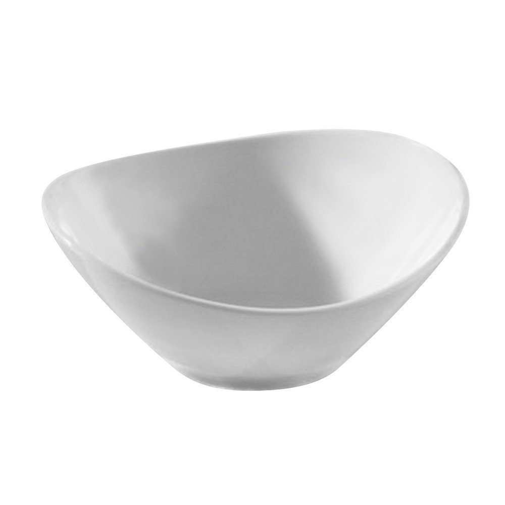 10 Strawberry StreetAurora Square 7.25"/16 Oz Oval Contour Bowl, Set of 6, White
