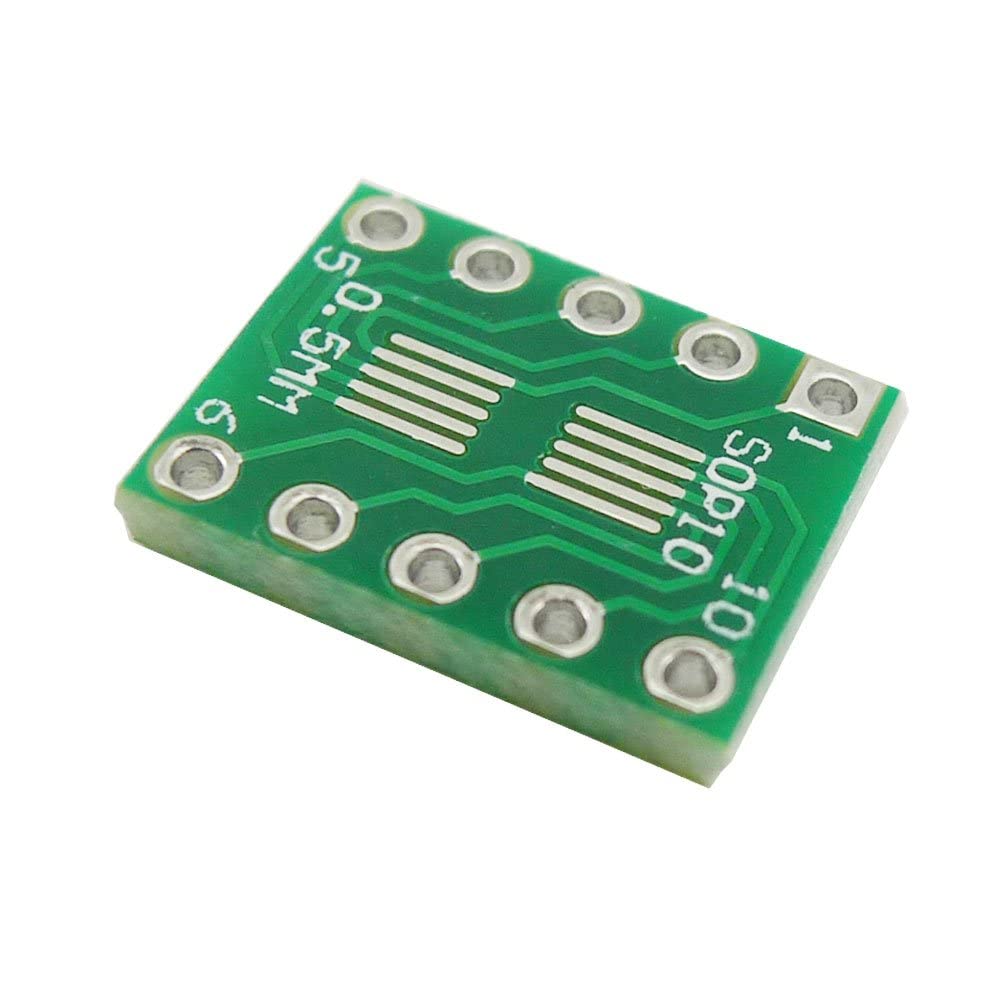 50 Pezzi Adattatore Piastra SOT23 MSOP 10 UMAX Turn Dip 10 Piastra di Adattamento 0,5mm 0,95mm Pitch