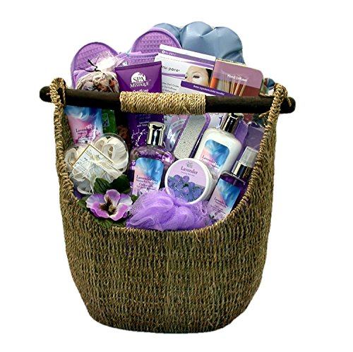 Ultimate Lavender Spa Oasis for Her -Women's Birthday, Holiday, or Mother's Day Gift Basket