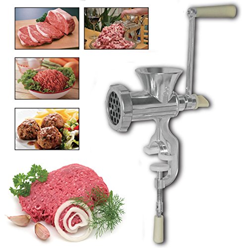 Heavy Duty Hand Operated Manual Meat Mincer Grinder Kitchen Beef Maker
