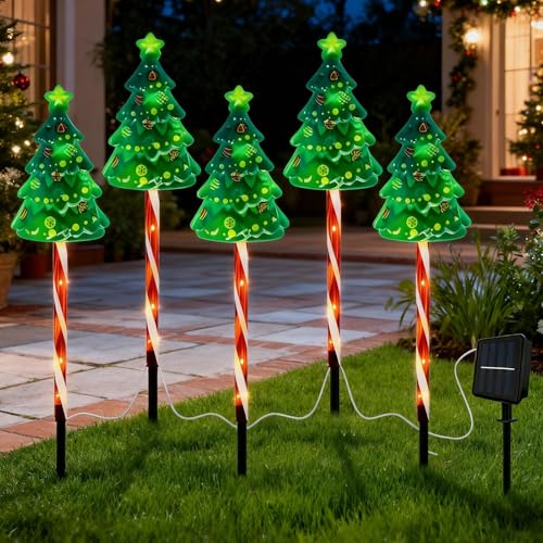 Luz de bastón solar impermeable con batería de 600 mAh para patio y jardín 3