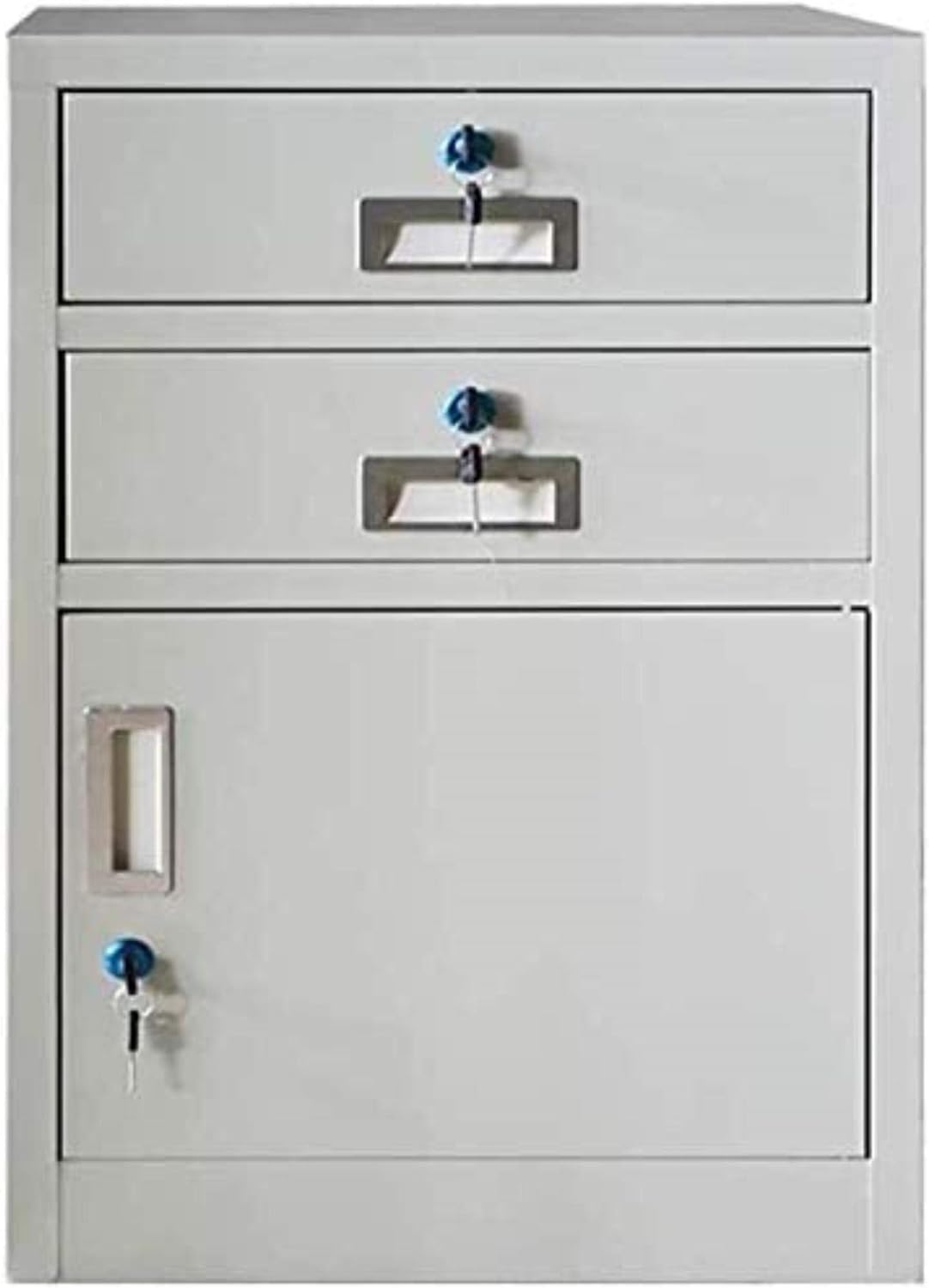 noxozoqm File Cabinets Storage Disassembly with Lock Office Storage Cabinet Metal Locker Protection Important Documents(A)