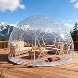 Yang Xin.Style 4.6m x 2.9m Gewächshaus Gartenkuppel Igloo, TPU Gewächshaus Garten Igloo mit Fenster, Wasserdichtes Klares Dome Zelt für Hinterhof, Party, Weihnachten, Hochzeiten