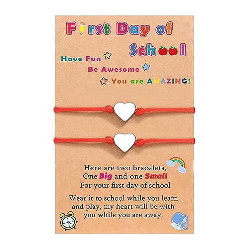 CSIYANJRY99 First Day of School Bracelet Back to School Bracelet Mommy and Me First Day of School Bracelet for Daughter
