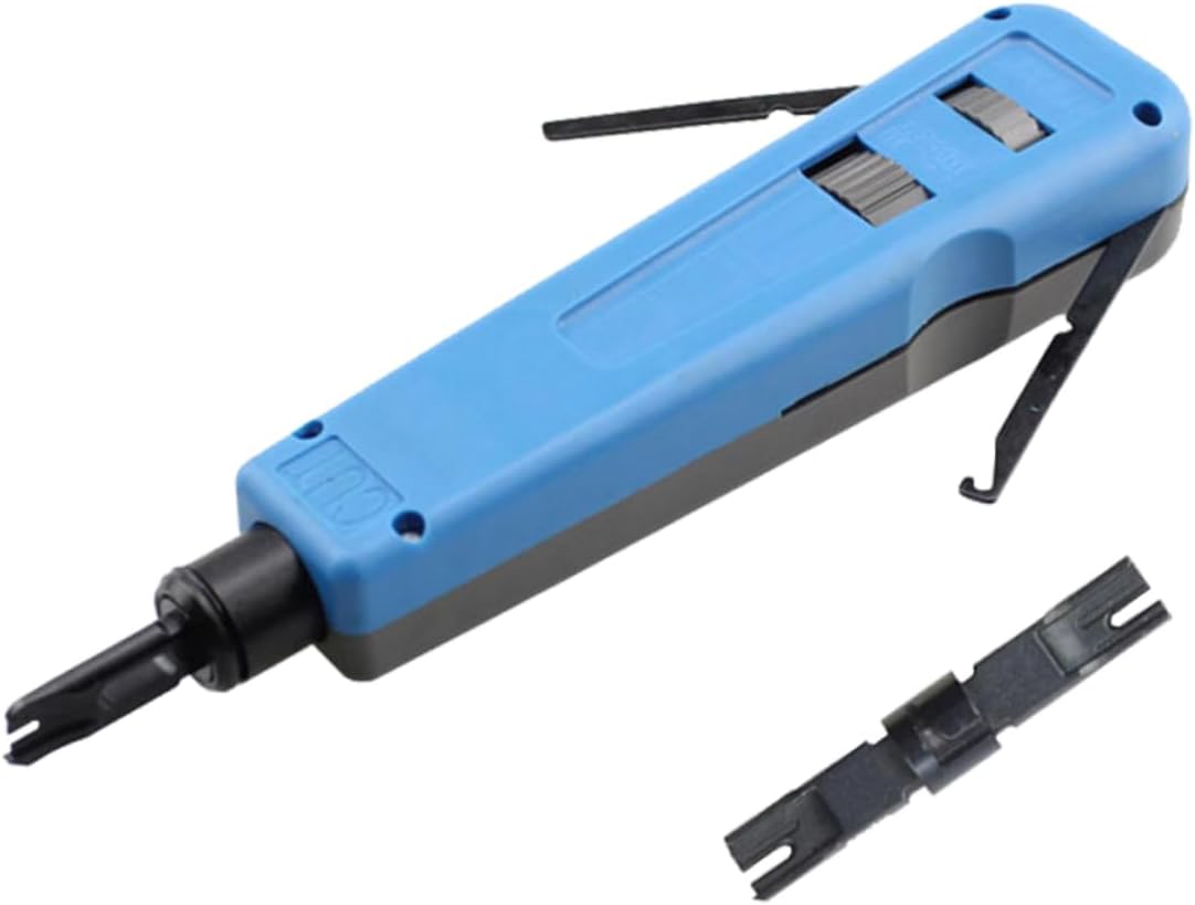 balacoo Wire Ferrules Tool Kit Network Punch down Tool Comfort Grip Impact Force Blades