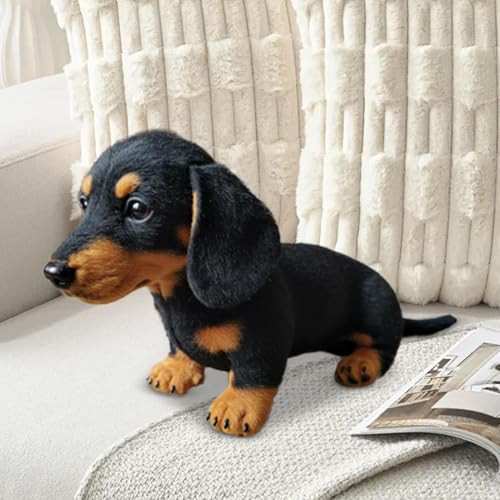 Plüsch Stofftier Hund, Emotionaler Spielhund, Plüschhund Lebensecht, Hundespielzeug Plüsch Kuscheltier, Sanftes Lebensechtes Gefühlsbegleiter Für Freunde Jubiläen, Handgefertigt Für Mädchen Und Junge