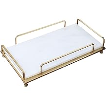 Mayaglory Vogue Serisi Do al Mermer Ta  Tepsi Gold Renk 7641