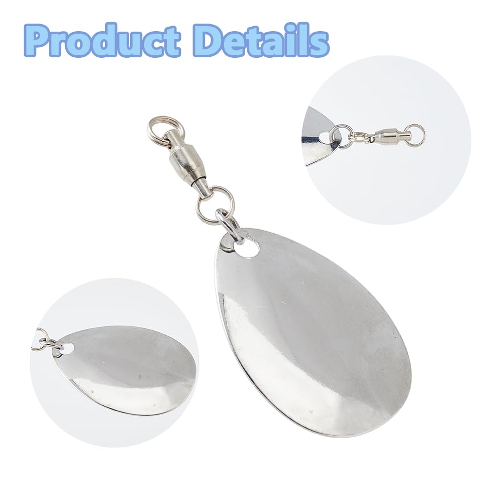 SUPERFINDINGS 60 Pièces 10 Style Cuillères De Pêche Lames