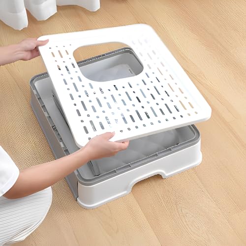 Caja de arena plegable para gato, extra grande con puerta superior miniatura 6