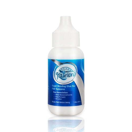 Miniatura 1 de Adhesivo de repuesto para cabello de 1.3 oz- Pegamento invisible para ligar peluca resistente al agua y al aceite, no tóxico, sujeción ligera para