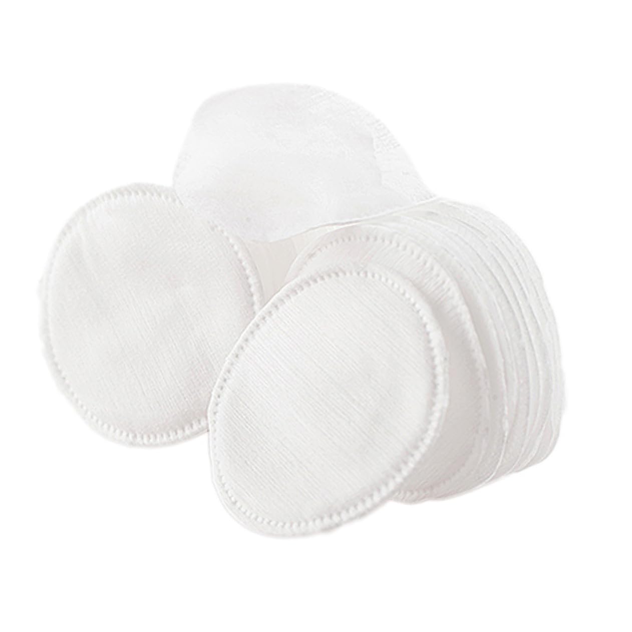 FOMIYES Makeup Remover Cotton Cloth 60pcs Round Pads 3-layer Design Gentle on for Travel