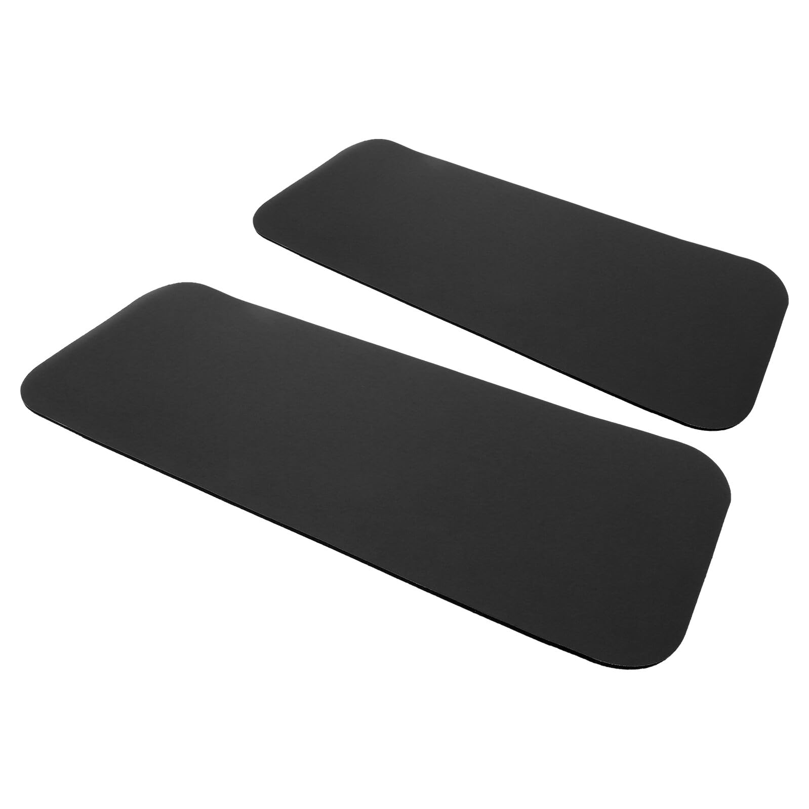 Tappetino Fitness Antiscivolo per Tapis 2 Pezzi Pu Nero