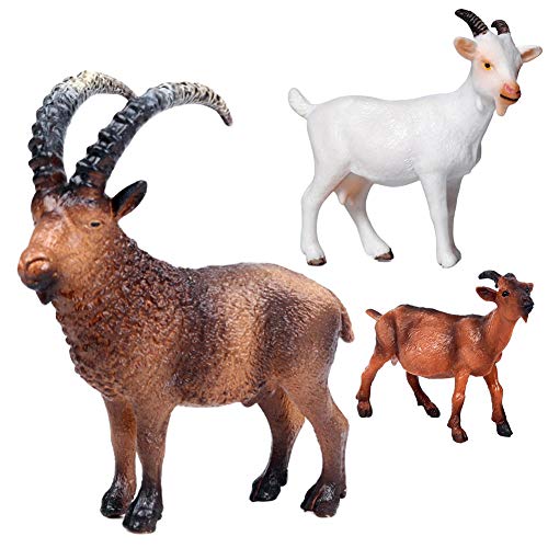 Farm Goat Sheep Action Figure Toy,Simulation Animal Model Fugurine Toy Craft Table Ornaments #TOP1