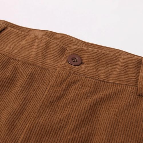 Men Corduroy Bell Bottom Pants Retro 60s 70s Flare Disco Pant Work Business Dress Pants Separate Suit Pant4