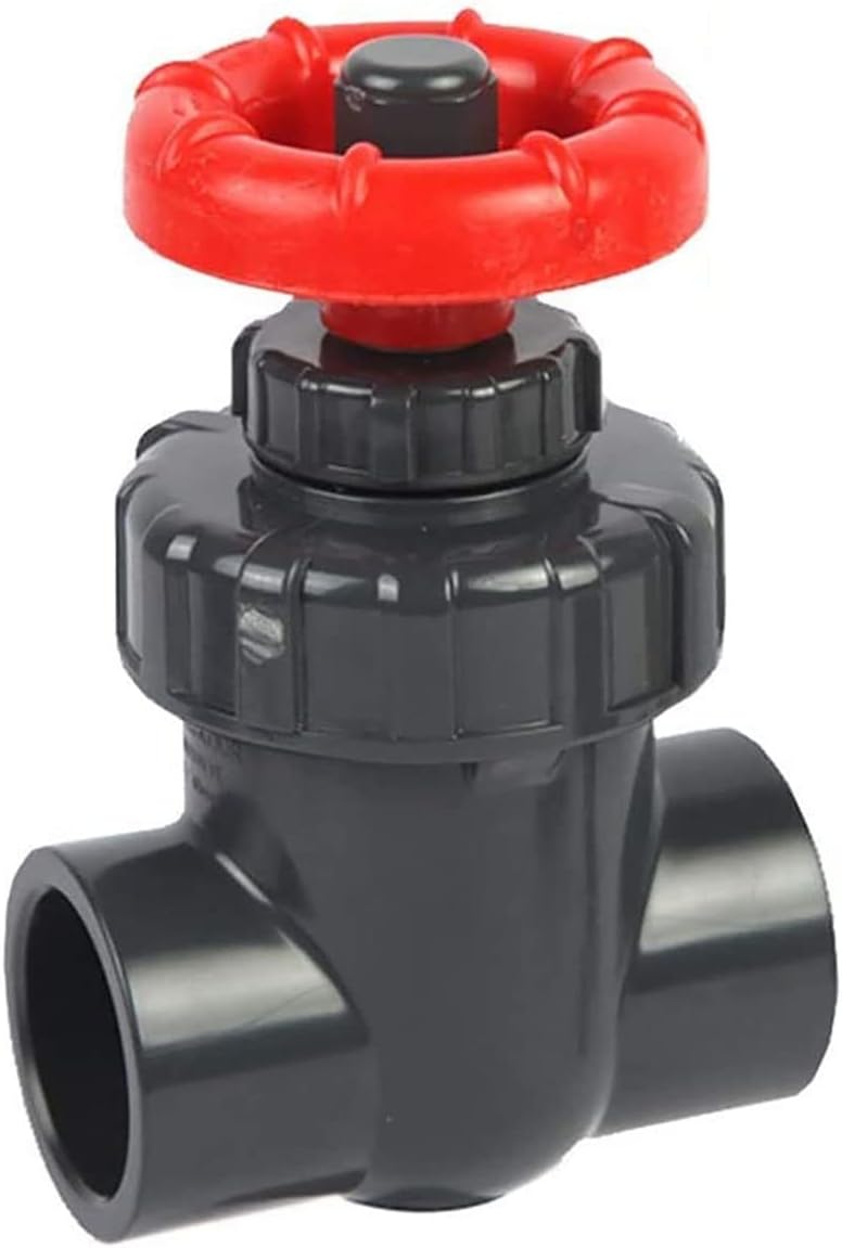 PVC Diaphragm Valve Globe Valve, 20/25/32/40/50/63mm UPVC Gate Valve, Flow Adjustment Valve for Garden Irrigation (White Inner Dia40mm(DN32))
