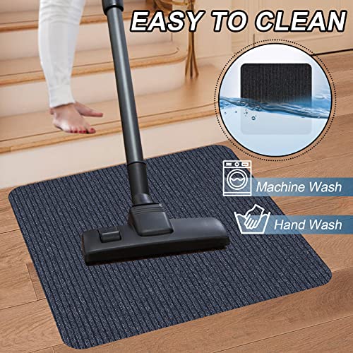 Stair Treads for Wooden Steps, Non-Slip Stair Runner Indoor Outdoor Stair Tread Landing Mats Covers Pads, 31" x 31"Matching Staircase Step Runner for for Elders, Kids and Pets (31" X 31", Grey)