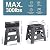 Flottian 13" Folding Step Stool for Adults and Kids Holds Up to 300 lbs ,Non-Slip Folding Stools with Handle, Compact Plastic Foldable Step Stool for Bathroom,Bedroom, Kitchen Gray,2PC