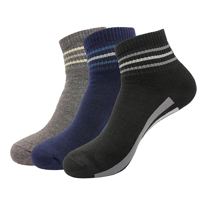 Image of PRASTHAN Sports Unisex Nylon Cotton Ankle Length Socks Made With Breathable Anti Odour & Moisture Absorbent Combed Cotton with a Extra Durable.