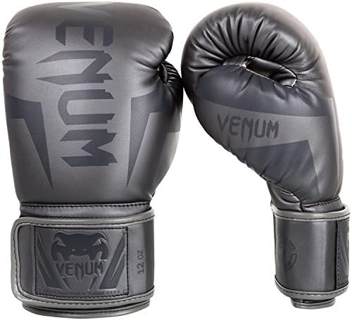 Venum Elite Boxing Gloves - Grey/Grey - 16oz, 16 oz