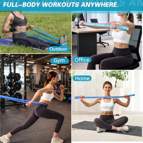 Image of Resistance Bands,Pull Up Bands,Stretching Assist Bands Set for Men & WomenPortable Exercise, Muscle Training,Physical Therapy,Exercise Workout Bands for Working Out