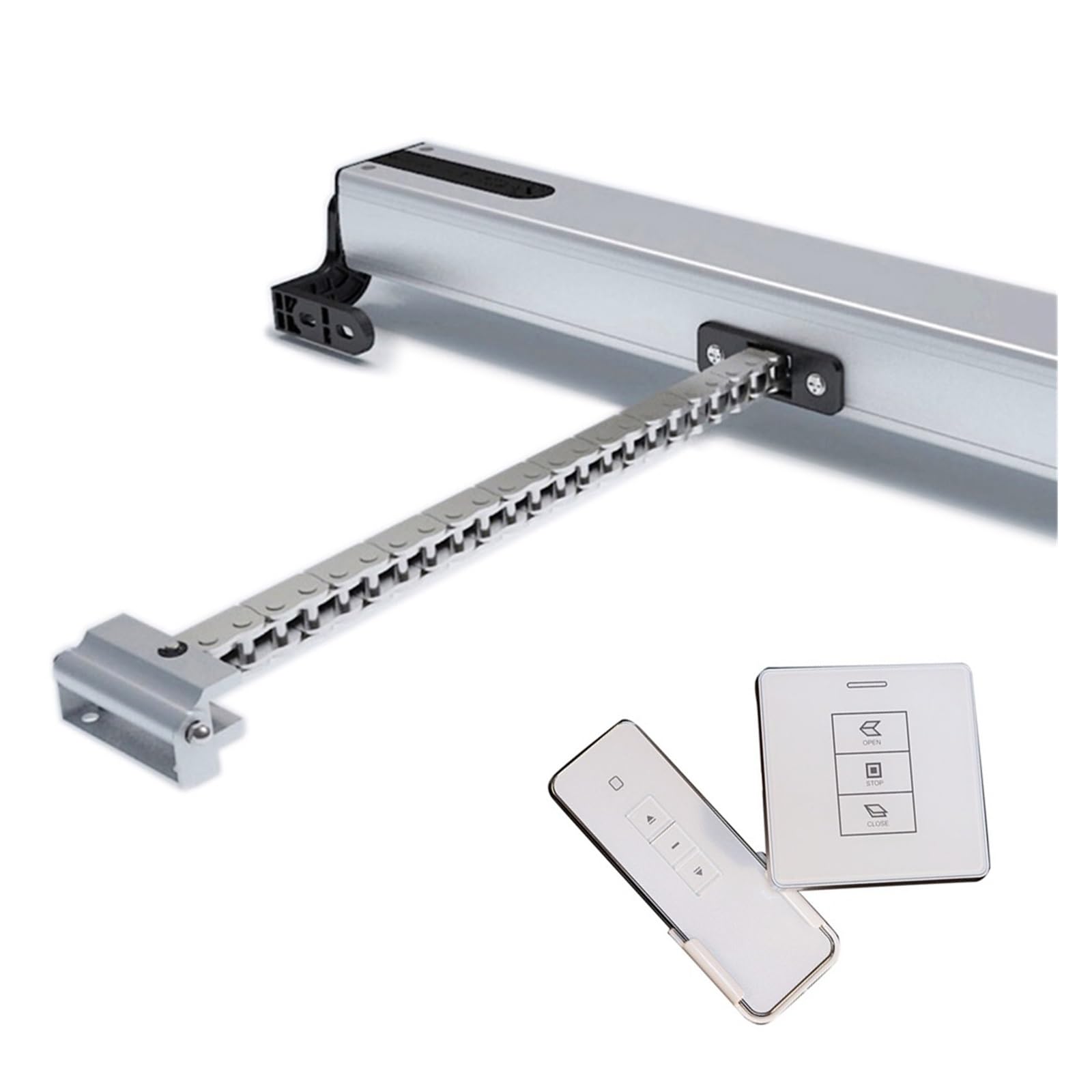 El más nuevo abridor de ventanas automático de cadena de longitud ajustable de 100~400 mm con control remoto opcional Abridor AutomáTico De Puerta Corredera(Remote kit)
