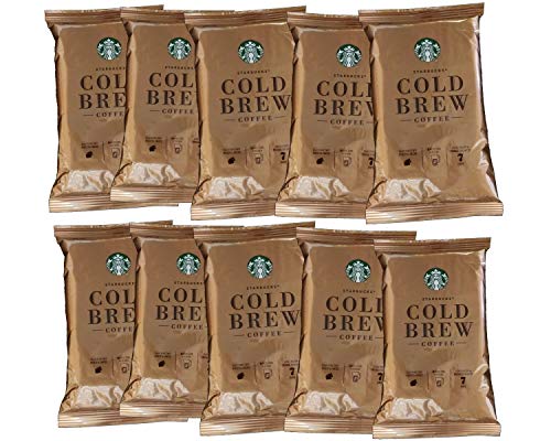 Starbucks Cold Brew Coffee | Medium Roast Coffee Pitcher Packs | 10 Bags (Makes 10 Pitchers Total)
