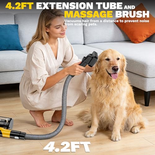 Image of Cordless Vacuum Cleaner Compatible with DeWalt 20V Battery, 8-in-1 Stick Vacuum with Pet Brush, 35KPA Suction, 350W Brushless Motor, LED Display Screen, for Carpet Floor Car (Battery Not Included)