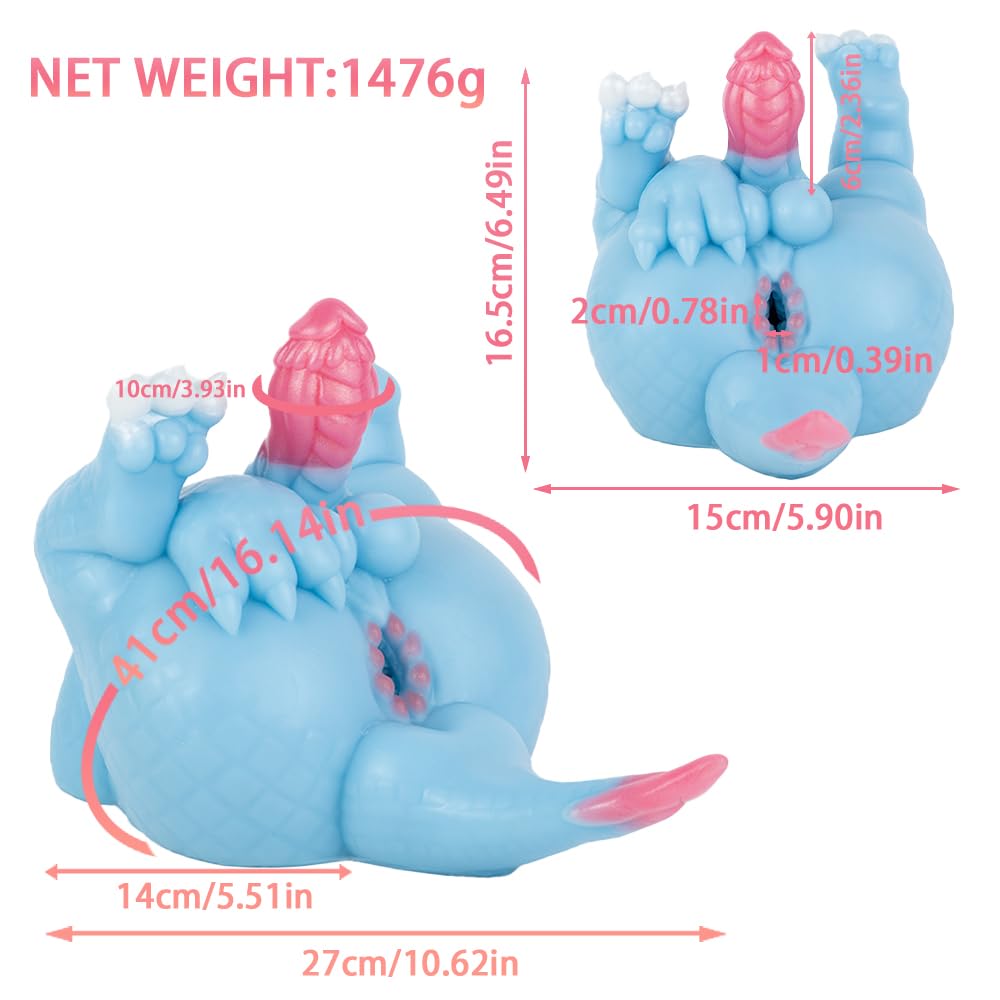 1476g Realistische Gay Drachen Masturbator Groß Tier Masturbieren für Männer mit Animal 3D Anal Taschen Muschi Tragbare Pocket Pussy Penismassage Oralsex Erotik Sex Spielzeug für die Männer Solo