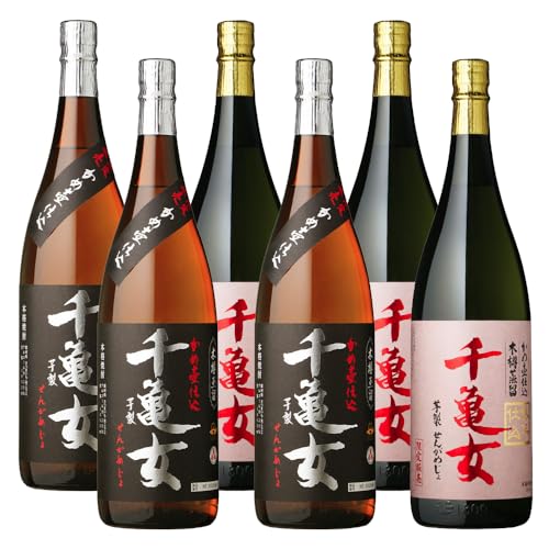 芋焼酎 千亀女 千亀女紫 せんかめじょ 25度 1800ml 各3本 (計6本) 若潮酒造 いも焼酎 鹿児島 焼酎 酒 お酒 ギフト 一升瓶