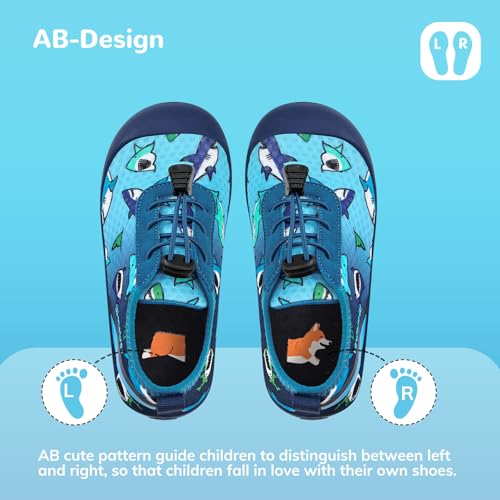 Image of WateLves Wide Toddler Water Shoes Kids Barefoot Athletic Sneakers Girls Boys Quick Dry Aqua Socks for Beach Hiking Swim Kayak Sport Accessories, Camping Essentials