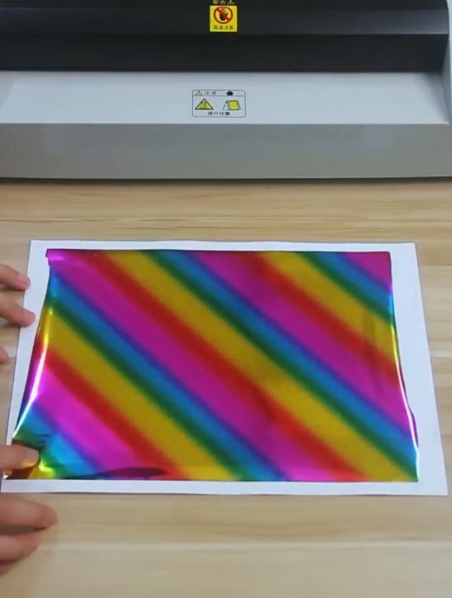 5 Rouleaux Papier Aluminium OTCRAFT Pour Plastifieuse - Multicolore 19x500 Cm - Transfert Toner Chaud - DIY Scrapbooking