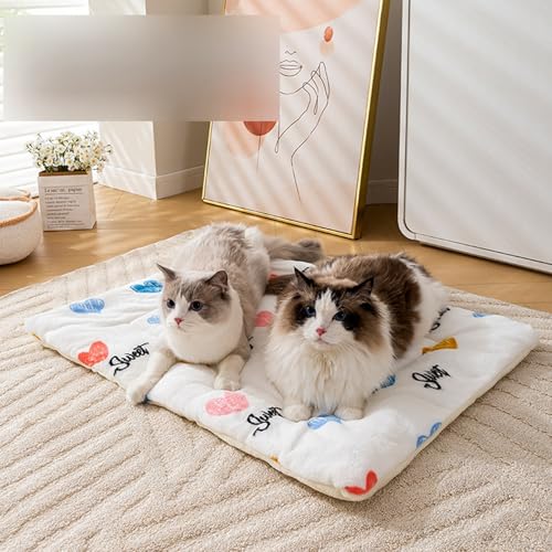 クッション 猫 マット 犬 ペットマット 敷き物 ハウス ふわふわ 折り畳み 収納便利 柔らか ソフト 防カビ 簡単お手入れ 滑り止め ソフト おしゃれ ぐっすり眠る 犬猫兼用 ドライブ 遊び場 XL:64*48cm