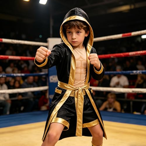 Disfraz de Boxeador Sumo Niños 4 Piezas Cosplay miniatura 6