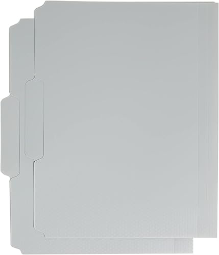 Miniatura 5 de U Brands Performance Poly - Juego de carpetas de archivos, suministros de oficina, azul, gris, verde, estilos surtidos, 6 unidades