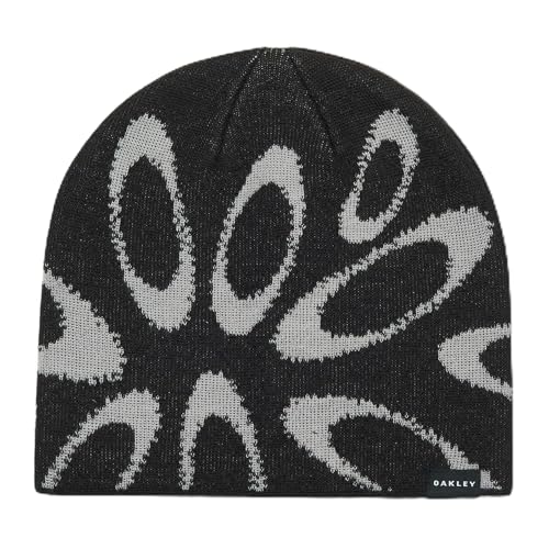 Oakley Mens Ellipse Graphic Beanie Black/Grey One Size