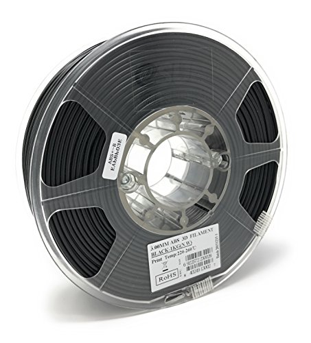 eSUN 3mm Black ABS 3D Printer filament 1kg Spool (2.2lbs), Black