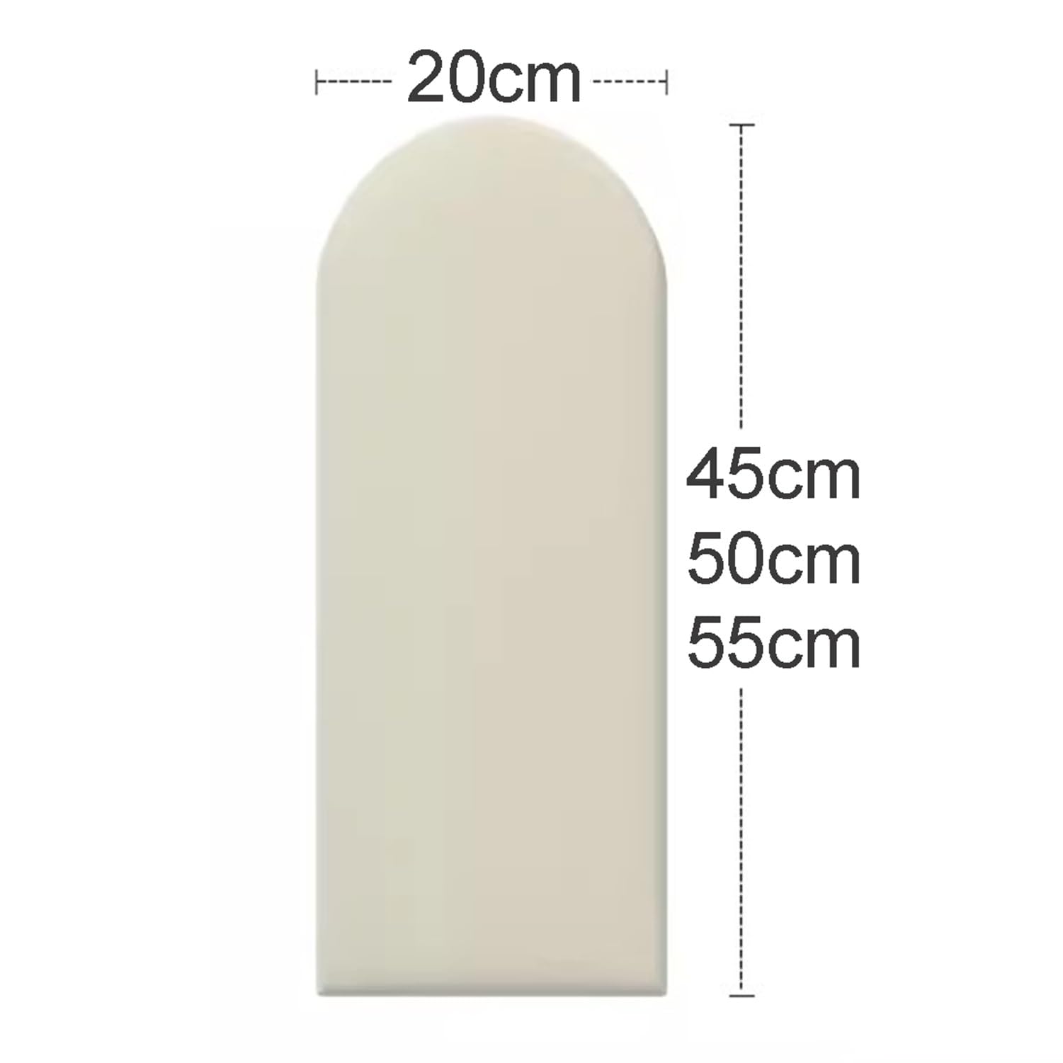 2 Pcs Tête De Lit Rembourrée - 20X45cm/20X50cm/20X55cm Auto-adhésif Coussin Mural Rectangulaire Polyvalent Anti-Collision 3D Tapis Murale (Color : A-1, Size : 20X50cm-2 Pcs)