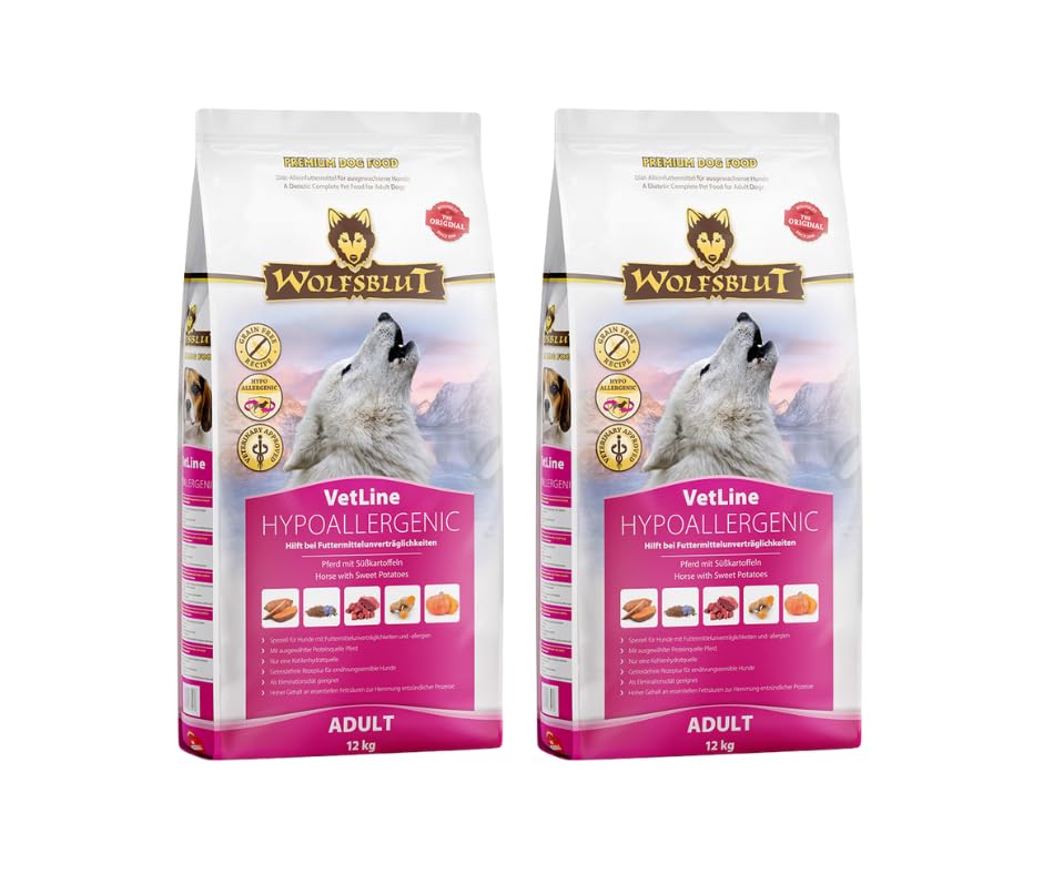 Wolfsblut Vetline | Hundefutter | Sparbundle | Sparpaket (2 x 12kg, Hypoallergenic)