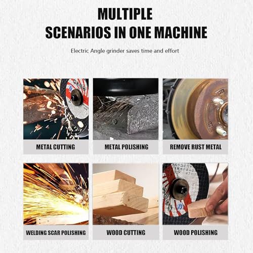 Mini Angle Grinder, Weytoll 12V 19500RPM Cordless Angle Grinder Include 6PCS Cutting Disc, Ginding Disc 3 Inch/76mm, with 2PCS 1300mAh Battery, Suitable for Cutting, Grinding and polishing-Orange 8 Mini Angle Grinder, Weytoll 12V 19500RPM Cordless Angle Grinder Include 6PCS Cutting Disc, Ginding Disc 3 Inch/76mm, with 2PCS 1300mAh Battery, Suitable for Cutting, Grinding and polishing-Orange - Image 8