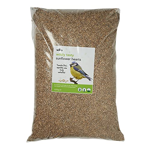 wilko Wild Bird Sunflower Hearts Bird Food, High Energy Bird Seed