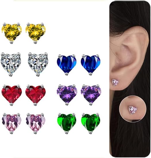 7 pairs Earrings stud